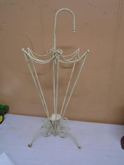Vintage Wrought Iron Umbrella Stand