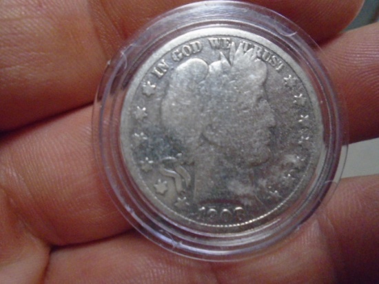 1908 Silver Barber Half Dollar