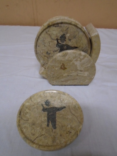6pc Set of Stone Coaster