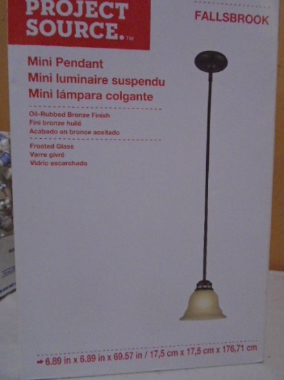 Brand New Project Source Falls Brook Mini Pendant