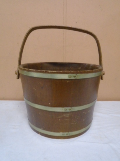 Vintage Wooden Bucket