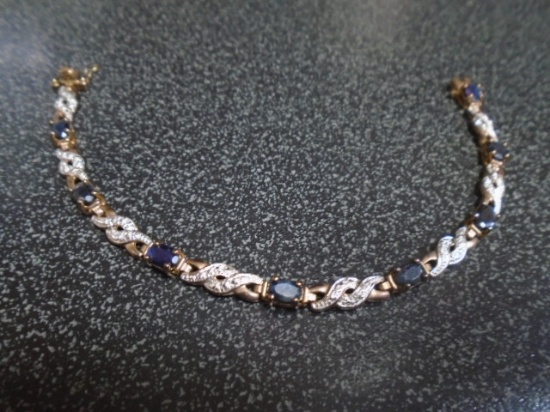Ladies 7" Sterling Silver Bracelet
