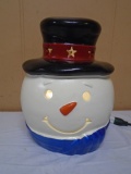 Large Lighted Snowman Head