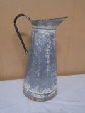 Galvinized Metal Pitcher/Vase