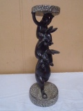 Triple Rabitt Pillar Candle Holder