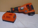 Black & Decker 14.4 Volt Cordless Reciprocating Saw w/ Battery & Charger