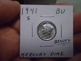 1941 S Mint Silver Mercury Dime
