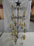 Lenox 36in Metal Christmas Tree w/ 19 Porcelain Lenox Ornaments