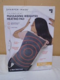 Sharper Image Calming Heat Massaging Weighted Heating Pad