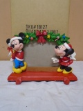 Disney Mickey & Minnie Mouse Photo Frtame Stocking Holder