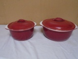 2pc Set of Corelle Casserole Dishes w/ Lids