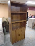 6ft Bookcase w/ Double Doors on Bottom