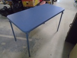 Rectangular Padded Top Folding Table