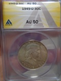 1949 D Mint Silver Franklin Half Dollar