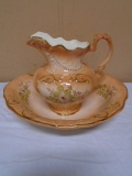 Beautiful Pitcher & Bowl Set