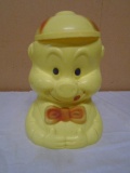 Vintage 1940s Porkey Pig Celluloid Cookie Jar