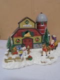 Porcelain Lighted Slades Barn