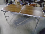 6ft Aluminum Fold In Half Table