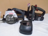 Craftsman 10in 19.2 Volt Cordless Chainsaw & 5 1/2in Trimsaw w/ Battery & Charger