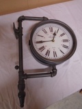 Old Town Clocks Double Sided Pipe Frame Wall Clock