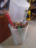 Sterilite Wrapping Paper Container Full of Wrapping Paper