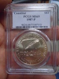 1987 P Mint 200th Anniversary US Constitution Silver Dollar