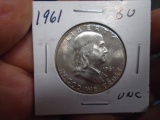 1961 Silver Franklin Half Dollar