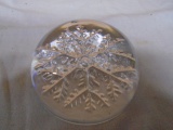 Art glass Snowflake Paperweight