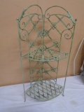 2 Tier Decorative Metal Corner Shelf