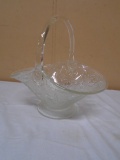 Tiara Indiana Glass Clear Sandwich Large Basket