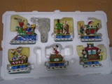 6pc Danbury Mint Disney Donald Duck Holiday Express Train