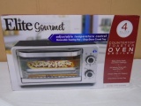 Elite Gourmet 4 Slice Capacity Counter Top Toater Oven Broiler