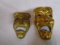 2 Solid Brass Masks