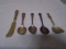 Group of 4 Vintage Spoons & 1 Butter Knife