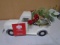 Holiday Time Metal Truck Glass Candle Holder