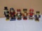6pc Group of Assorted Wooden Nutcracker