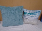 Turquoise Accent Pillow & Beach Please Accent Pillow
