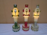 Set of 3 Lighted Nutcrackers