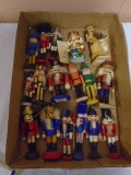 Large Group of Assorted Small Wooden Nutcracker
