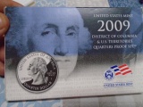2009 US Mint District of Columbia & US Territories Quarters Proof Set