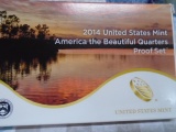 2014 US Mint America The Beautiful Quarters Proof Set