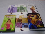 6pc Group of Workout  DVDs