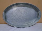 Galvinized Metal Serving Tray