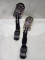 Pair of Large 17”-21” American Kennel Club Adjustable LED Dog Collars