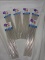 Reusable Plastic Sparkly Straws. Qty 6- 8 Packs.