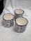 Three Piece Footed Planter Set 4.75” Diameter and 4.75” Tall