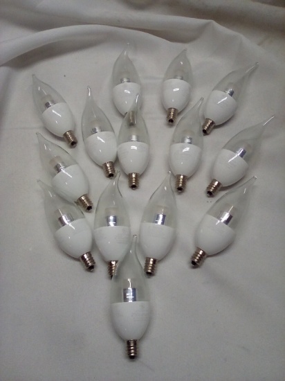 GE LED Clear Dimmable 250 Lumen Candle Lamp Light Bulbs. Qty 14