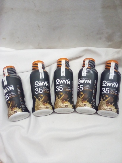 Owyn Plant Powered Protein Shakes. Qty 5 12 fl oz. No Nut Butter Cup