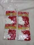 4 Holiday Style 60Ct PomPom Packs