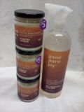 4Pc GoodPureJoy Set- 1 All-Purpose Cleaner, 3 Scented Candles